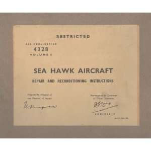  Hawker Sea Hawk Aircraft Repair Manual Hawker Books
