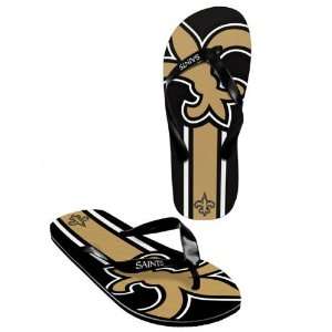 New Orleans Saints official NFL Unisex Flip Flop Beach Shoes Sandals 