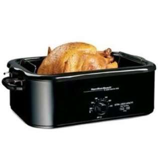   Quart Roaster Oven with Serving Lid and Buffet Pans, Black at 