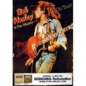  Bob Marley   Uprising 1980   CONCERT   POSTER from GERMANY 