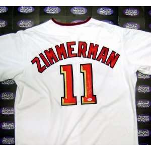 Ryan Zimmerman Autographed/Hand Signed Baseball Jersey (Washington 