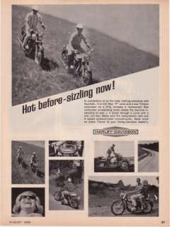 1966 Harley Davidson Sportster H CH Photo print ad  