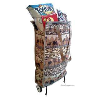 Dony Simon Plus Folding Shopping Cart on Wheels Safari Prints at  