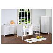 Tutti Bambini Rio 3 Piece Room Set, White with FREE Home Assembly