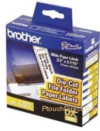 Brother DK1203 White File Folder Labels for QL, DK 1203  