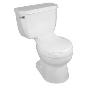   White Round EconoMiser One Pressure Assist Toilet Bowl