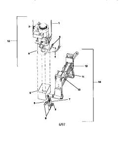 CRAFTSMAN Log splitter Cylinder assembly Parts  Model 24534540 