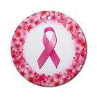 Artsmith Inc Ornament (Round) Cancer Pink Ribbon Flower