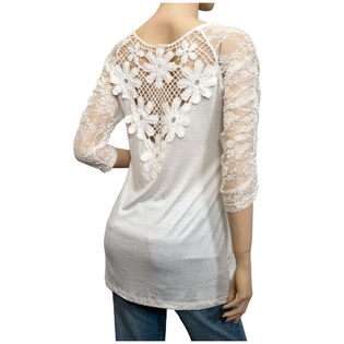   Accented White Tunic Top  eVogues Apparel Clothing Juniors Plus Tops