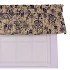 Ellis Curtain Palmer Floral Toile Tailored Valance Window Curtain in 