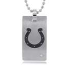 Necklaces Indianapolis Colts Necklace Cubic Zirconia Dog Tag New