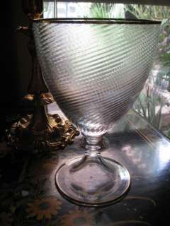 MASSIVE MURANO WATER/WINE GOBLET GLASS EXCELLENT ITALY  
