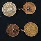 1909 Alaska 1 DWT(2) AYPE/1918 BC $1 Gold(2) Cuff Links
