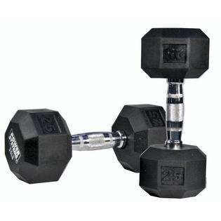 Power Systems Rubber Octagonal Dumbbell 25 lb. 