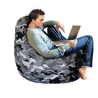 Adult Gray Camouflage Bean Bag Chair Skin/Cover  Bean Bag Factory For 