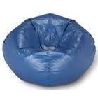 Rocker Large Shiny Blue Bean Bag Chair