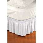Kennedy Home Collections Bed Ruffle in White for King and Queen Size 