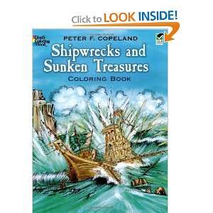  Shipwrecks and Sunken Treasures Coloring Book (Dover 