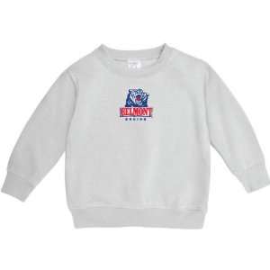  Belmont Bruins White Toddler Logo Crewneck Sweatshirt 