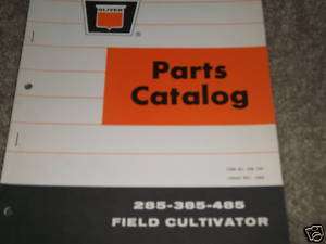 Oliver 285 385 485 field cultivators parts catalog  