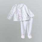 First Hugs Infant Girls Knit 2 Piece Floral Outfit