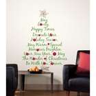 RoomMates RMK1203GM Build A Christmas Tree Peel And Stick Wall Decal