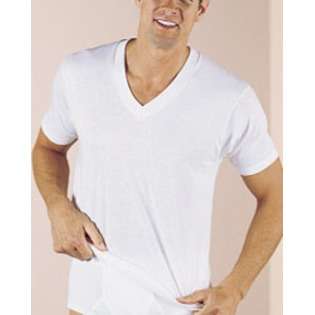 Hanes Comfort Soft White V  Neck T Shirt 3 Pack, XL 