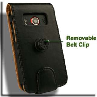 Genuine Leather Flip Case for HTC EVO 4G Pouch Holster  