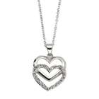 Katarina Gold Plated Sterling Silver 0.01 ct. Diamond Heart Necklace