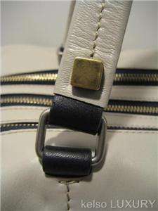 1690 NEW CELINE Grey Leather Boston Satchel Shoulder Bag Handbag 