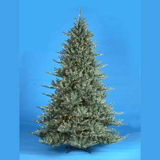  Lit Blue Spruce Decorative Christmas Tree   Clear Lights 