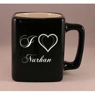 Laser Engraved Coffee Mug with I Love Nurhan  SHOPZEUS For the Home 