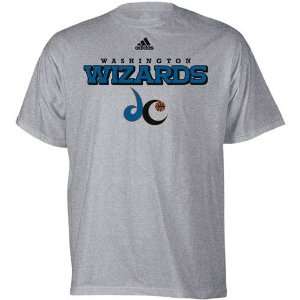  adidas Washington Wizards Ash True Court T shirt Sports 