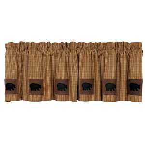  Black Bear Country Lodge Lined Valance