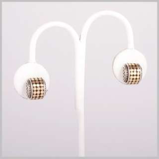102019 JOHN HARDY Dot Gold/Silver Mini Hi Way Earrings  