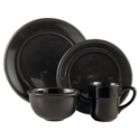 Country Living Set of 4 Black Round 9 Salad Plates