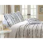  Midnight Ruffle Quilted King size Pillow Shams (Set of 2 