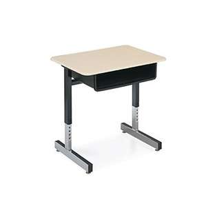 Virco 30 Laminate Open Front Student Desk   Desk Finish Medium Oak 