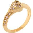  Wholesale J2438 09 14k Rose Gold Bonded Pave Pink Ice Handset CZ 