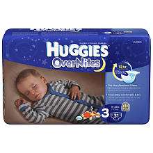 Huggies Overnites Diapers   31 Ct   Size 3   Kimberly Clark Corp 