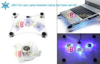 Fan USB Light Laptop Notebook Cooling Pad Cooler pad  