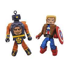 Marvel Minimates Wave 10 Action Figures   Civil War Captain America 