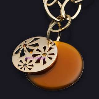 TIEBT SILVER leaf bead chain elegant pendant necklace  