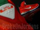 Nike Lebron 9 IX CHRISTMAS pack RED DS sz 8.5 9 xmas KD grinch china 8 