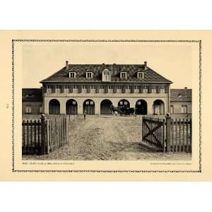  1913 Print Bruno Paul Horse Economy Building Sanatorium 