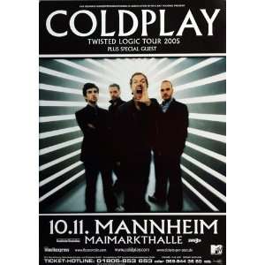  Coldplay   Twisted Logic 2005   CONCERT   POSTER from 