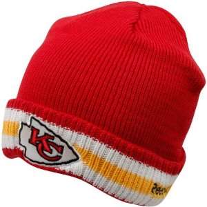  Reebok Kansas City Chiefs Sideline Coaches Cuffed Knit Hat 