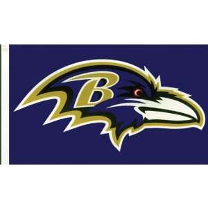 Baltimore Ravens   Helmet 3X5 Flag