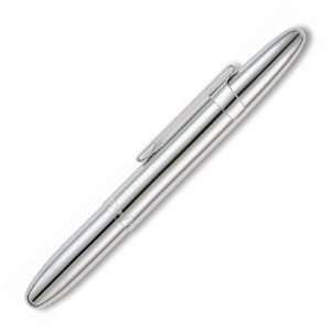  Fisher Space Pens Brushed Chrome Bullet Space Pen w/ Clip 