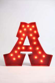 UrbanOutfitters  Marquee Alphabet Light   Clear